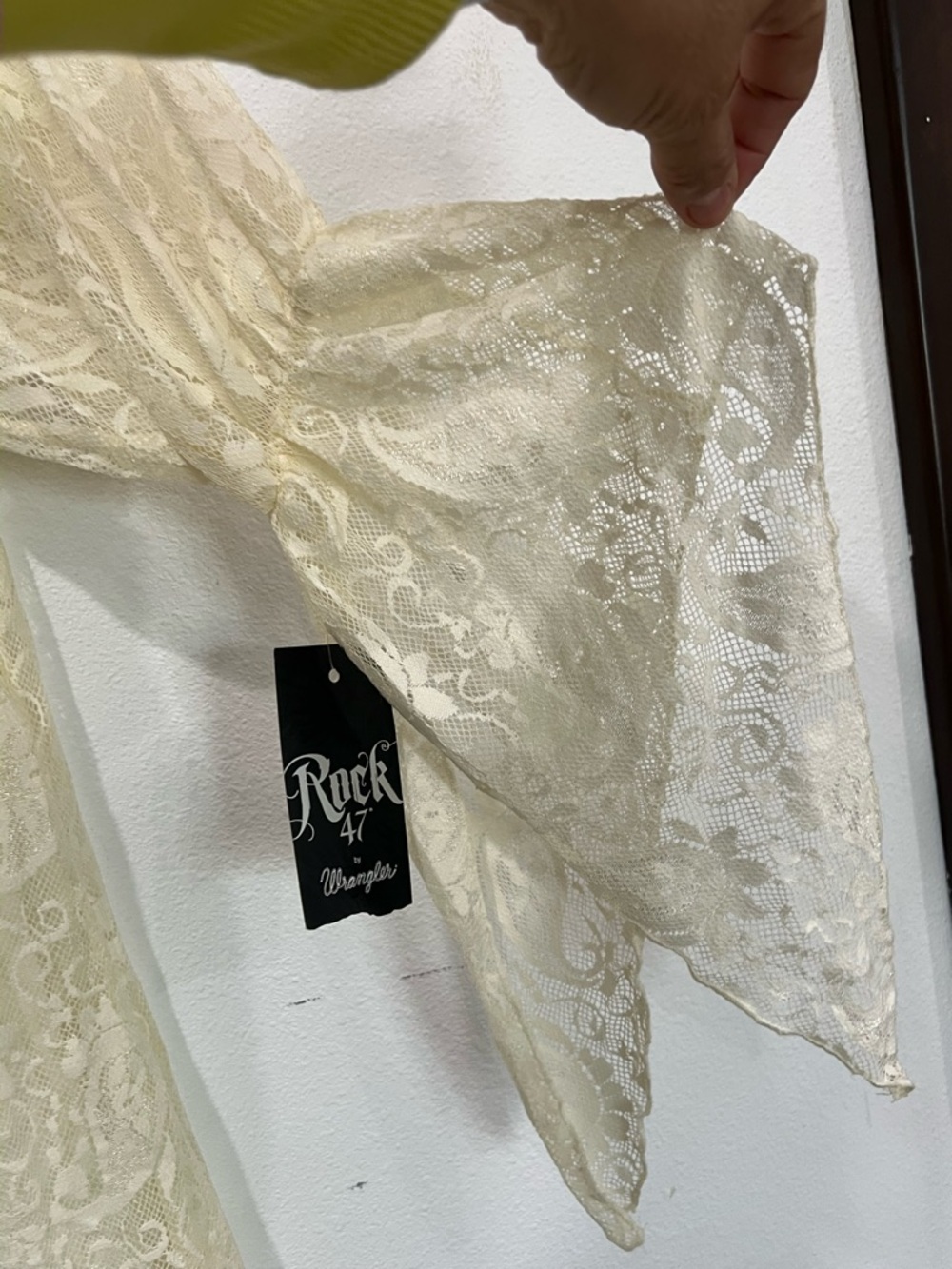 Rock Cream Lace Long-Sleeve Boho Dress - Picture 3 of 7